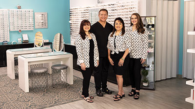 <p><strong>Eye Plus, Inc.</strong><br />Hank Makini, OD, and Mrs. Sharon Makini - Co-owners</p>